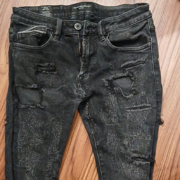 Cult of Individuality Charcoal Distressed Jeans